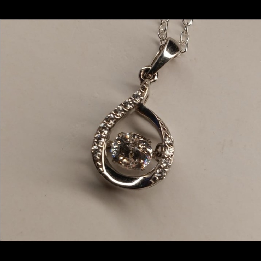 Platinum over Sterling Silver Nexklace Charm